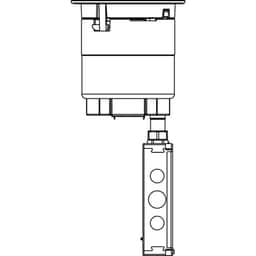 6IN UNWIRED PT ASSY W FLUSH CVR