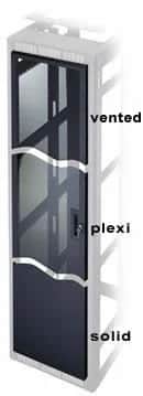 Middle Atlantic PFD-35 35U Universal Plexi Front Rack Door Black