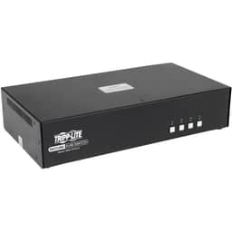Secure KVM Switch, 4-Port, Dual Monitor, DisplayPort to DisplayPort, 4K,