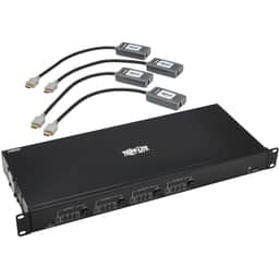 4×4 HDMI Over Cat6 Matrix Switch Kit, Switch/4x Pigtail Receiver