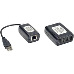 4-Port USB 2.0 Over Cat5 Cat6 Extender Transmitter & Receiver