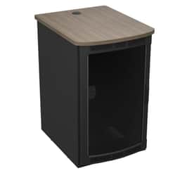 Middle Atlantic BGR-25SA27MDK-C8 25SP, 27DEEP, Plexiglass Door & Studio Teak Top