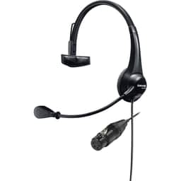 Lightweight Single-Sided Broadcast Headset with Neutrik female 4-Pin XLR cable