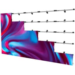 5×5 Universal wall mount for latching dvLED displays up to 610mm wide