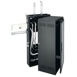 Middle Atlantic DWR-18-17PD 18-Space Wall Rack, 17" Deep, Plexi Door