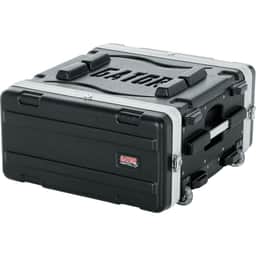 GATOR Molded PE Rack Case; Front, Rear Rails; 4U; 19" Deep; Locking