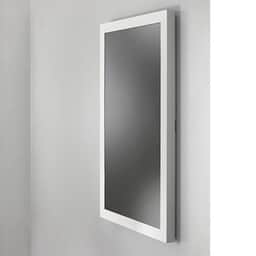 65″ PORTRAIT ON-WALL KIOSK W/GLASS, WHT