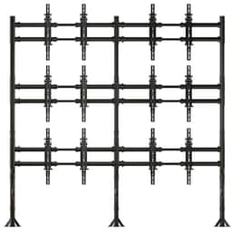 Video Wall Modular Floor to Wall Mount Kit 800x600 100Lbs Max Weight