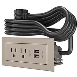 RADIANT FPC 2OL 2USB NICKEL 10FT CORD