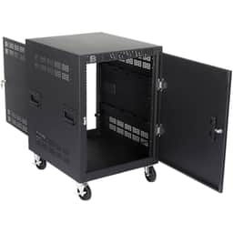 Atlas RX14-25 14RU Mobile Equipment Rack, 25" Deep, with Casters and Side Handles