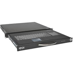 Tripp Lite by Eaton SRSHELFKBD 1U Rackmount Keyboard w KVM Cable Kit for 2-Post or 4-Post Racks