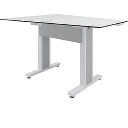 Forum 3 Person Angle Table, 38" Counter Height, Light Finish