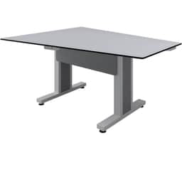 Forum 3 Person Angle Table, 30″ Seated Height, Light Finish