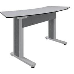 Forum 3 Person Arc Table, 38″ Counter Height, Light Finish