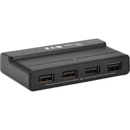 2x4 USB Peripheral Sharing Switch USB 3.2 Gen 1 5 Gbps 2 USB-C Hosts 4 USB-A Hub Ports