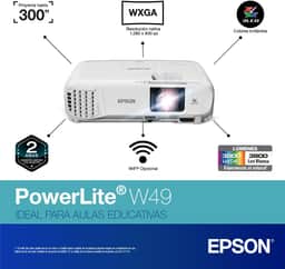 Epson PowerLite W49 LCD Projector - 16:10 - Ceiling Mountable (V11H983020)