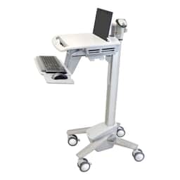 Ergotron StyleView SV40 Sit-Stand Laptop Cart, Non-Powered, 20" Lift (SV40-6100-0)