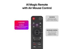 75MRGB95BUA LG TV remote control with AI Magic features and Air Mouse Control