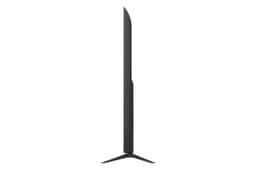75-Inch LG QNED 4K TV 75QNED84BUA - Side Profile showing ultra-slim design with sturdy tripod stand base