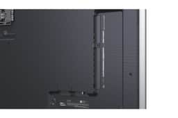83-inch LG OLED83G6WUA TV back panel with ports and wall mount bracket Back View