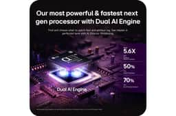 LG OLED97G6WUA TV with Dual AI Engine and α11 Processor Gen3 chip, Performance results based on LG internal testing of the LG α11 Processor Gen3 vs. the LG α9 AI Processor Gen8 Front View