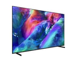 Samsung 75" Micro RGB R85H 4K Smart TV (2026) MRN75R85HAFXZA – A three-quarters product view of the Micro RGB R85H