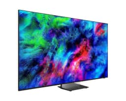 Samsung 85" Micro RGB R95H 4K Smart TV (2026) MRN85R95HAFXZA – A three-quarters product view of the Micro RGB