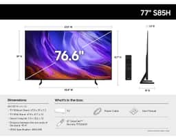 Samsung 77" OLED S85H 4K Smart TV (2026) QN77S85HAEXZA – product image 5