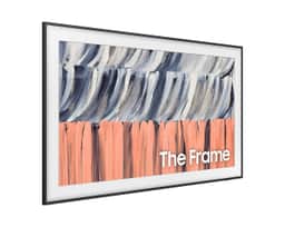 Samsung 98" The Frame LS03HE QLED 4K Art TV (2026) QN98LS03HEFXZA – Three-quarters product view of The Frame LS03HE