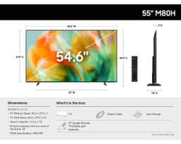 Samsung 55" Mini LED M80H 4K Smart TV (2026) UN55M80HAFXZA – product image 4