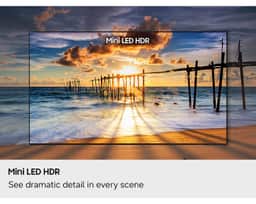 Samsung 75" Mini LED M70H 4K Smart TV (2026) UN75M70HAFXZA – An illustrative example of high-dynamic range (HDR) functionality on a Samsung Mini LED M70H television