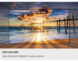 Samsung 85" Mini LED M70H 4K Smart TV (2026) UN85M70HAFXZA – An illustrative example of high-dynamic range (HDR) functionality on a Samsung Mini LED M70H television