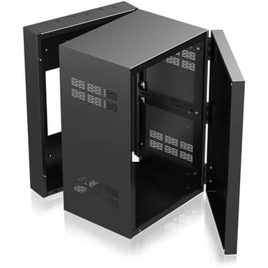 19 inch Wide Opening Stand-Alone Wall Cabinet with Adjustable Rails