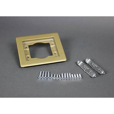 1-GANG CARPET &amp; TILE FLANGE - BRASS