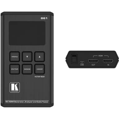 Kramer 861 18G 4K HDR Pocket Signal Generator, Analyzer and Cable Tester