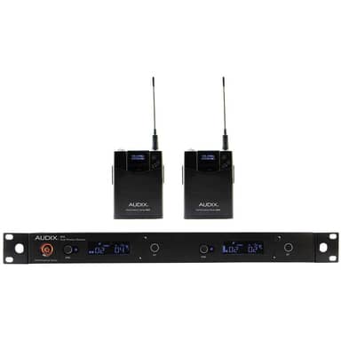 Audix AP42BPB R42 Receiver with 2 B60 Bodypack Transmitters, No Microphone