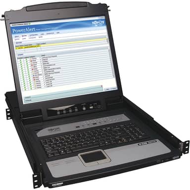 Tripp Lite by Eaton NetDirector B020-U16-19-IP 16-Port 1U Rack-Mount IP Console KVM Switch, 19" LCD