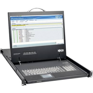 Tripp Lite by Eaton B021-000-19-HD2 1U Rack Console with DVI and VGA, 19" 1080p LCD, TAA