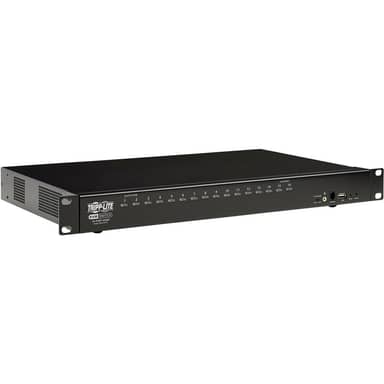Tripp Lite by Eaton B024-HU16 16-Port HDMI/USB KVM Switch with Audio/Video and USB Sharing, 1U
