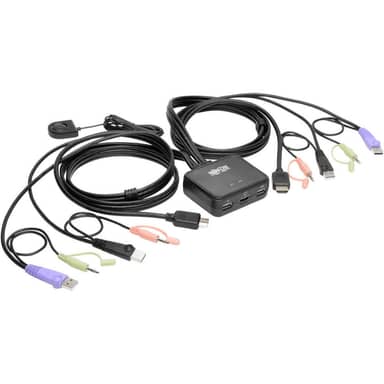 Tripp Lite by Eaton B032-HUA2 2-Port HDMI/USB Cable KVM Switch with Audio