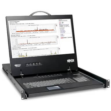 Tripp Lite by Eaton NetController B040-008-19 8-Port 1U Rack-Mount Console KVM Switch, 19" LCD