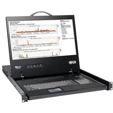 Tripp Lite by Eaton NetController B040-016-19 16-Port 1U Rack-Mount Console KVM Switch, 19" LCD
