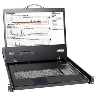 Tripp Lite by Eaton NetCommander B070-016-19 16-Port Cat5 1U Rack-Mount Console KVM Switch, 19" LCD