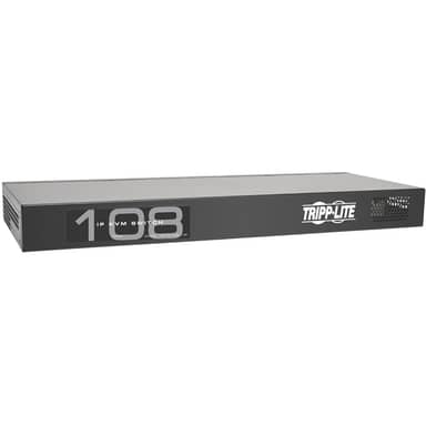 Tripp Lite by Eaton B072-008-1-IP 8-Port Compact Rackmount Cat5 IP KVM Switch, 1 Local + 1 Remote User