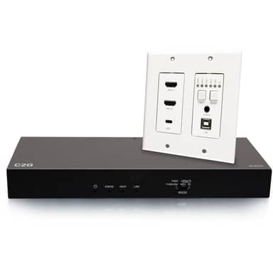 HDBaseT Dual HDMI USBC WP TX and Box RX