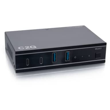 2x4 USB-C Switch with 2 USB-C Inputs to 2 USB-C and 2 USB-A Device Ports