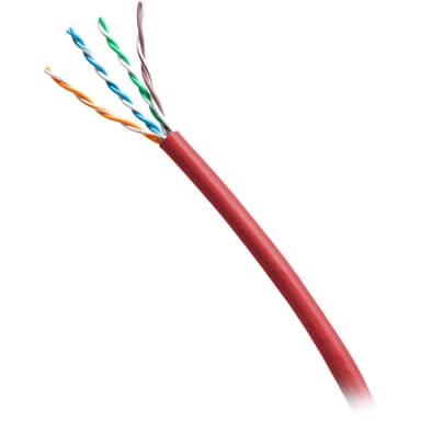1000ft TAA Compliant Cat6 Bulk Unshielded Ethernet Network Cable Red