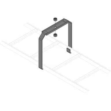 Middle Atlantic CLB-CSB-6 Ladder Center Brkt, Blk, 6PCS