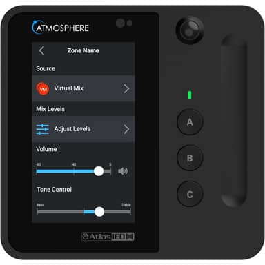 Atlas Atmosphere C-T4-B Wall Controller, Black