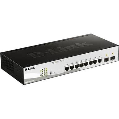 D-Link DGS-1210-10P Smart Managed 10-Port Gigabit PoE Switch with 2 Gigabit SFP